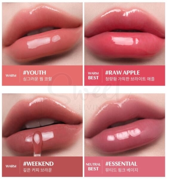 【韩国 3CE】3CE Drop Glow Gel 新品聚光小蜜勺唇蜜 甜美光泽显嫩神器 -  - 2@ - Sweet Living