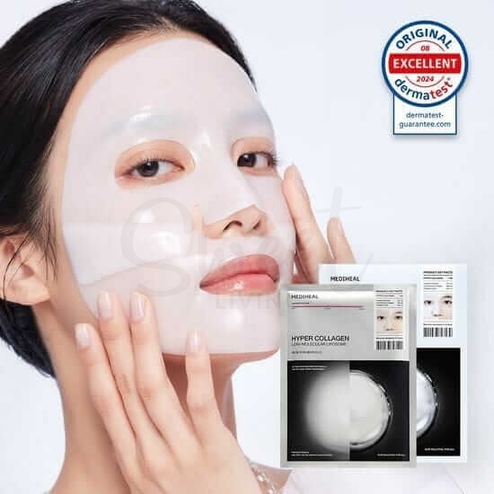 【韩国】Mediheal 美迪惠尔 胶原蛋白凝胶面膜 一盒六片 / HYPER COLLAGEN MASK 6PCS -  - 3@ - Sweet Living