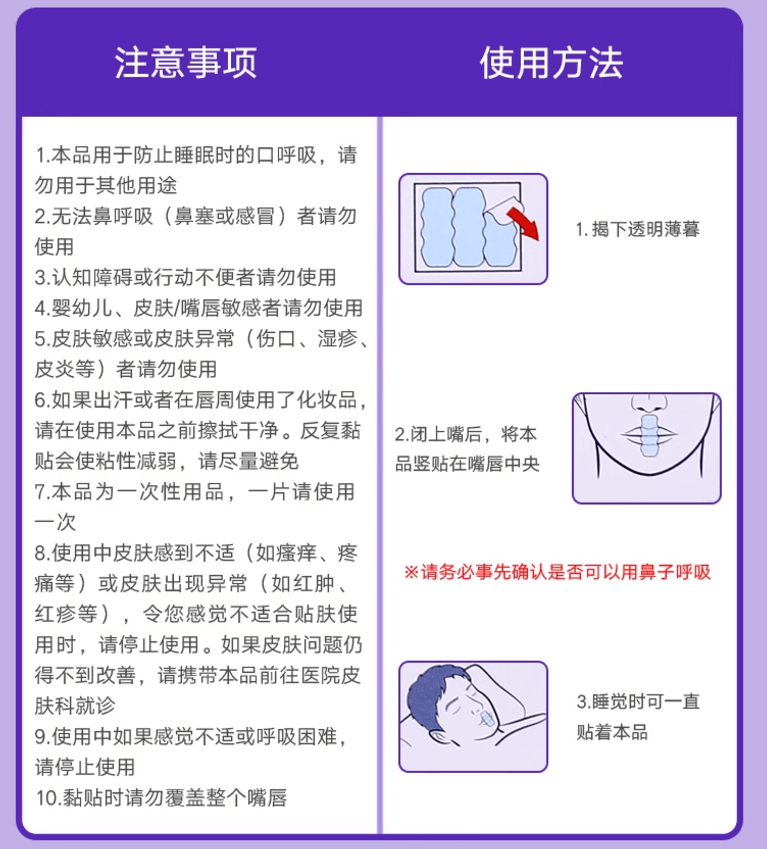 【日本】小林制药 口呼吸贴 矫正贴  防打呼噜 安睡 鼻呼吸 止鼾贴 无香款 成人用 21枚入/Nasal Breathing Patch Helps nasal breathing -  - 4@ - Sweet Living