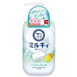 【日本】COW Bouncia 牛乳石碱硷沐浴露 保湿滋润  柑橘香 温和全家可用/  Moist Body Soap Body Wash (550ml) -  - 4    - Sweet Living