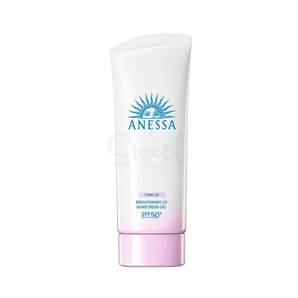 【日本】Anessa 资生堂安耐晒白管 美白修饰肤色防晒啫喱/Brightening UV Sunscreen Gel  SPF50+ PA++++ (90g) -  - 8@ - Sweet Living