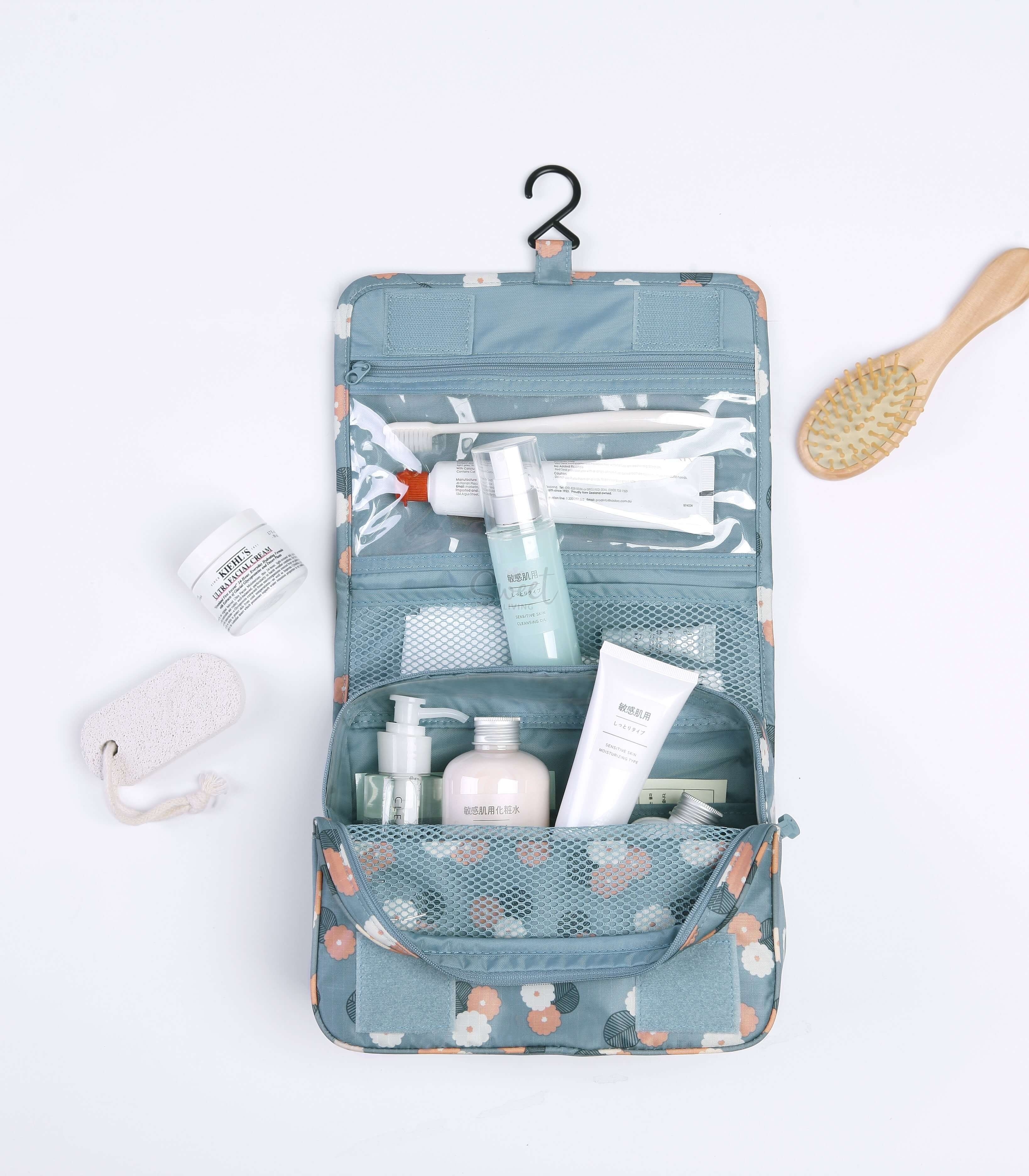 【韩国】 Monopoly 防水轻便折叠旅行洗漱包 化妆包 Toiletry Pouch 悬挂款 -  - 1#@ - Sweet Living
