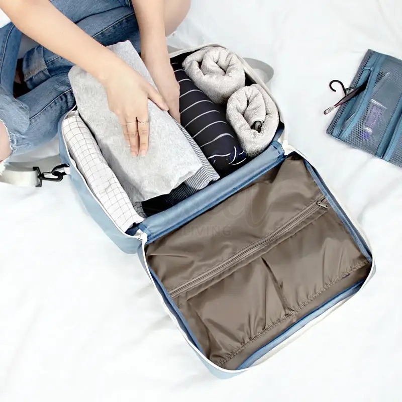 【韩国】Iconic 双用行李箱旅行收纳包 衣物整理 附赠可悬挂式洗漱包 /Two way trunk travel organizer pouch bag -  - 5@ - Sweet Living