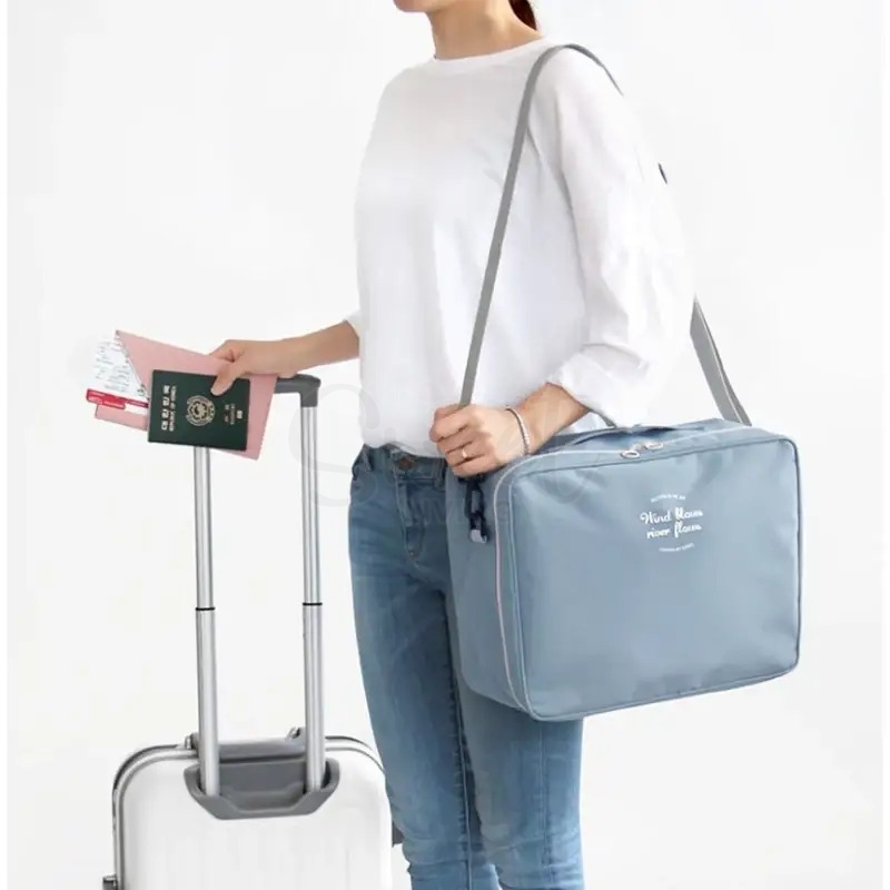 【韩国】Iconic 双用行李箱旅行收纳包 衣物整理 附赠可悬挂式洗漱包 /Two way trunk travel organizer pouch bag -  - 7@ - Sweet Living