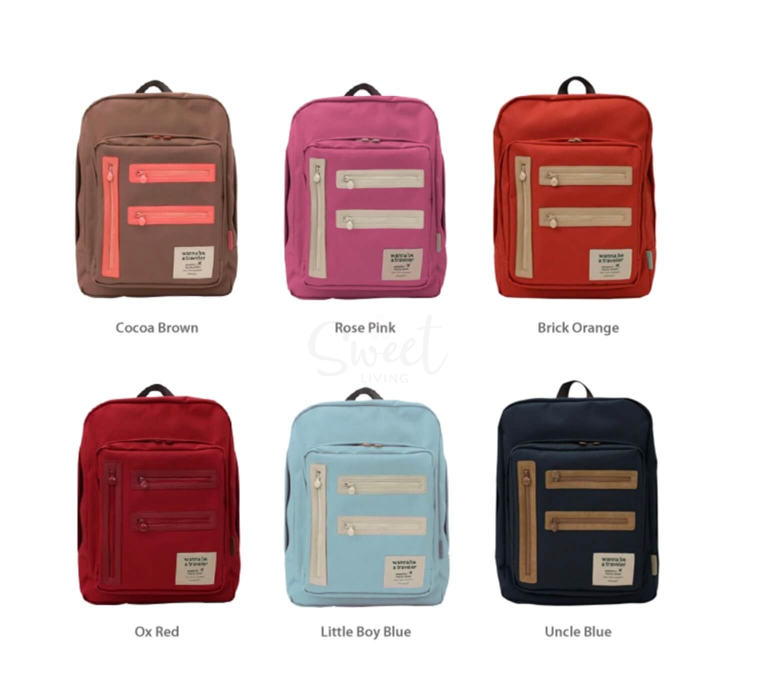 【韩国】Monopoly Easy Carry Backpack 双肩包书包/ Backpack 【清仓】 -  - 2@ - Sweet Living
