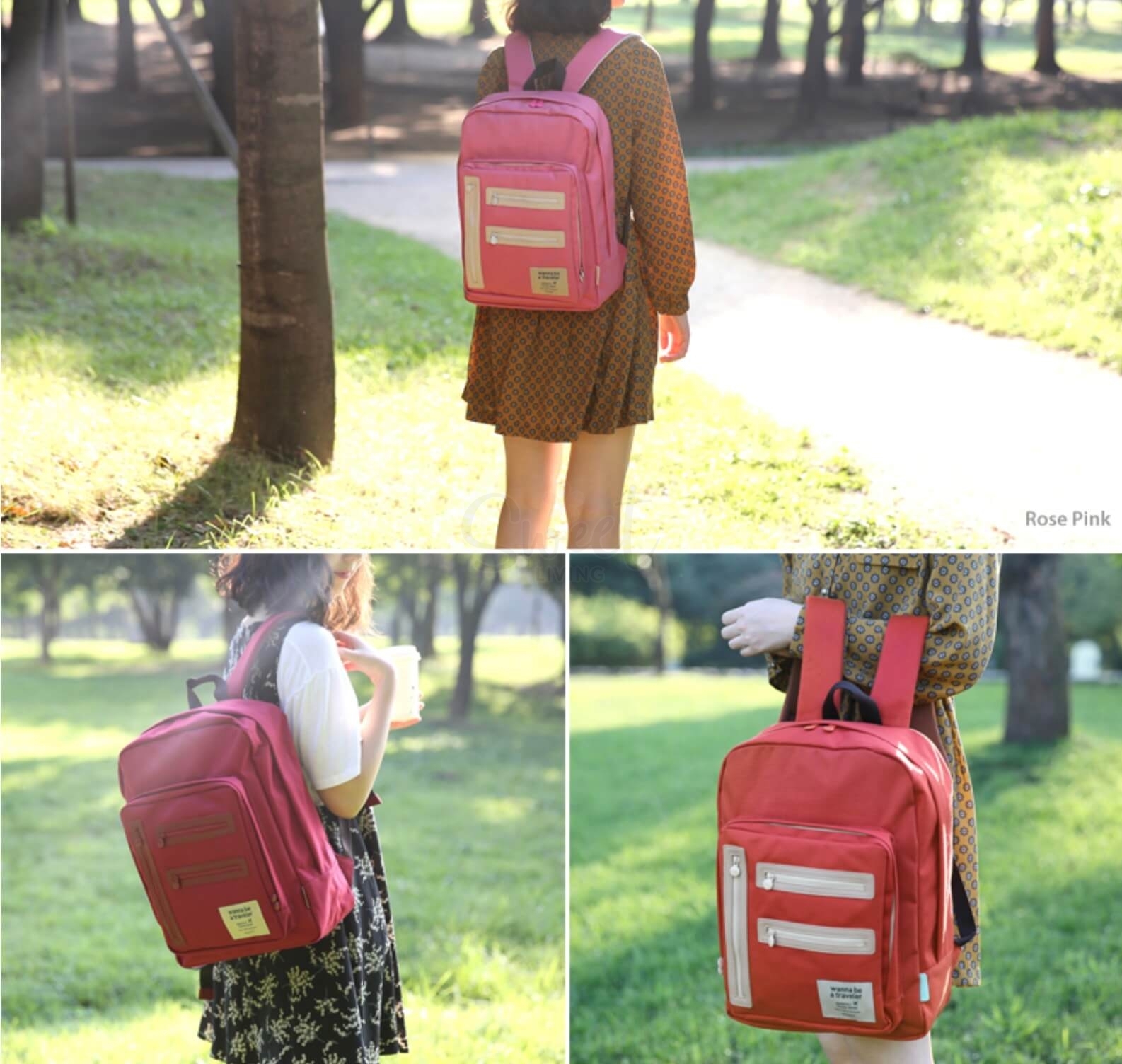 【韩国】Monopoly Easy Carry Backpack 双肩包书包/ Backpack 【清仓】 - @ - 3 - Sweet Living