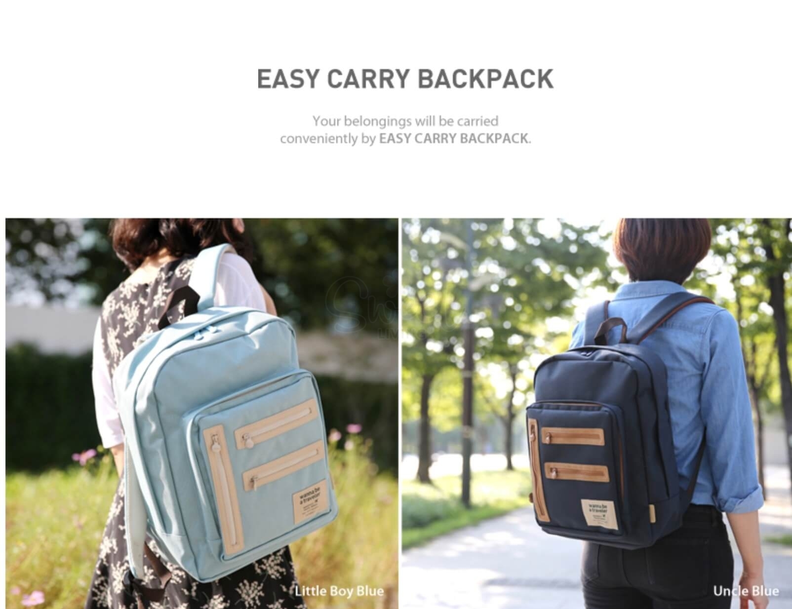【韩国】Monopoly Easy Carry Backpack 双肩包书包/ Backpack 【清仓】 -  - 4@ - Sweet Living
