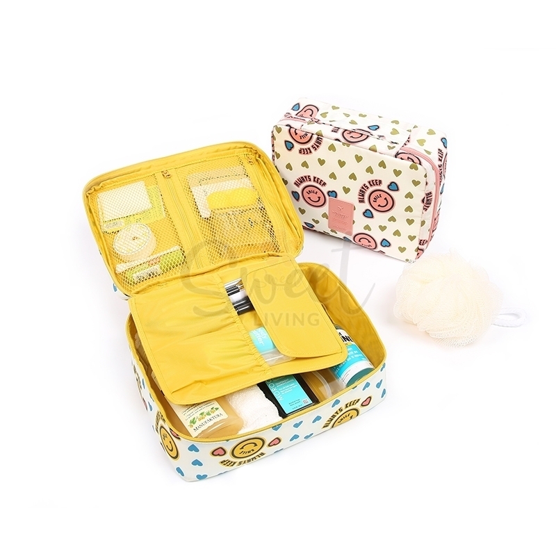 【韩国】Monopoly 旅行收纳化妆包 洗漱包 普通号 16cmx21cm 翻盖款/ Toiletry Bag -  - 5@ - Sweet Living