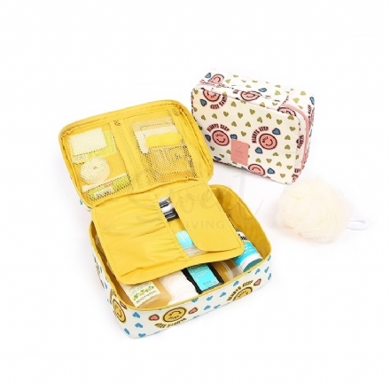 【韩国】Monopoly 旅行收纳化妆包 洗漱包 普通号 16cmx21cm 翻盖款/ Toiletry Bag - Sweet Living