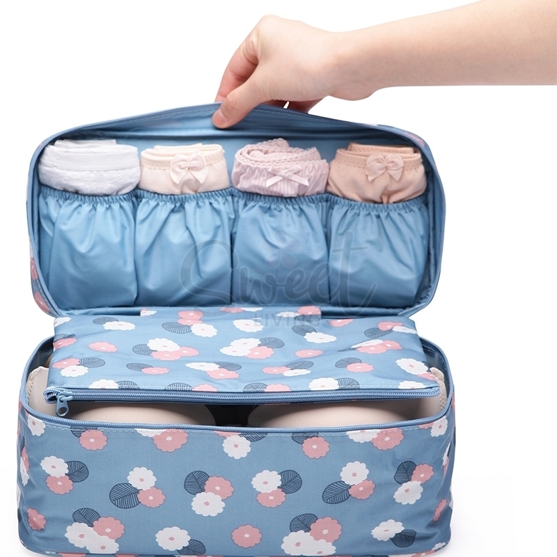 【韩国】MONOPOLY 内衣收纳包 旅行多功能文胸整理包 大号 14.5x28cm/ Lingerie Storage Travel Bag -  - @ - Sweet Living