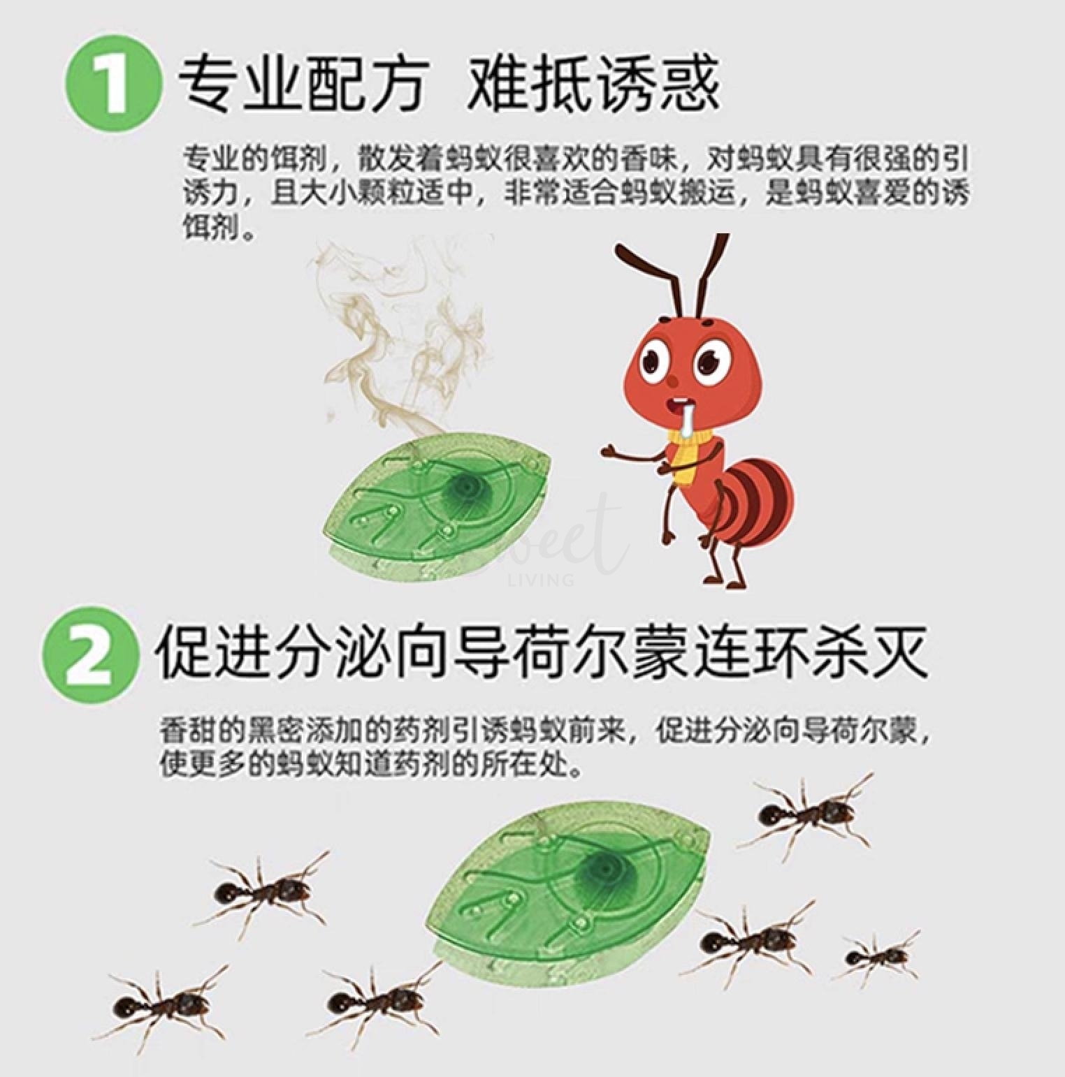 【日本】Vape 绿叶蚂蚁药 蚂蚁屋 灭蚁杀虫剂 家用 10枚入/ Ant Bait -  - 4@ - Sweet Living