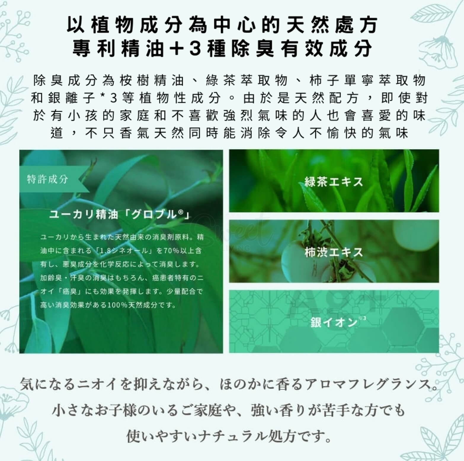 【日本】 Biken D-aroma 高知县 柚子 YUZU 有机柚子除菌消臭香氛喷雾 衣物床单室内空气清新喷雾/ 金木犀/ 玫瑰/ Room Fragrance Spray -  - 13@ - Sweet Living