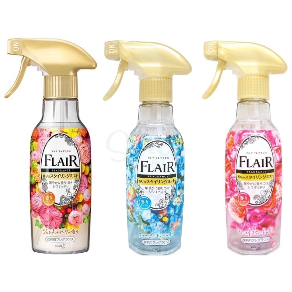 【日本】花王 Kao Flair 衣服防静电喷雾 除皱除菌除味芳香 织物 柔顺 270ml /Fabric Spray -  - 1@ - Sweet Living