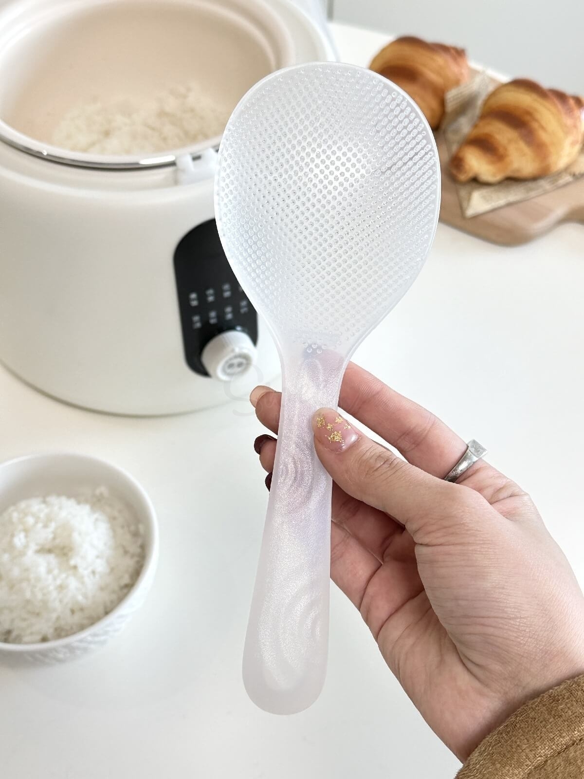 【中国】物以可/UYIKU 好用不粘饭勺 家用可立式 硅胶耐高温 不粘饭勺子 加厚打饭勺 -  - 2@ - Sweet Living