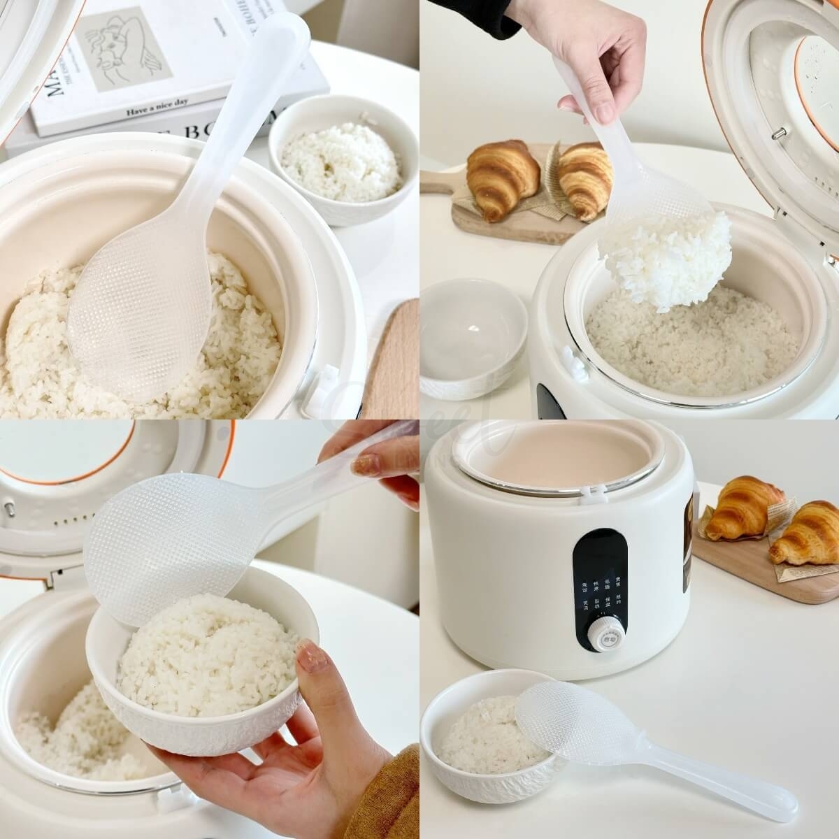 【中国】物以可/UYIKU 好用不粘饭勺 家用可立式 硅胶耐高温 不粘饭勺子 加厚打饭勺 -  - 16@ - Sweet Living