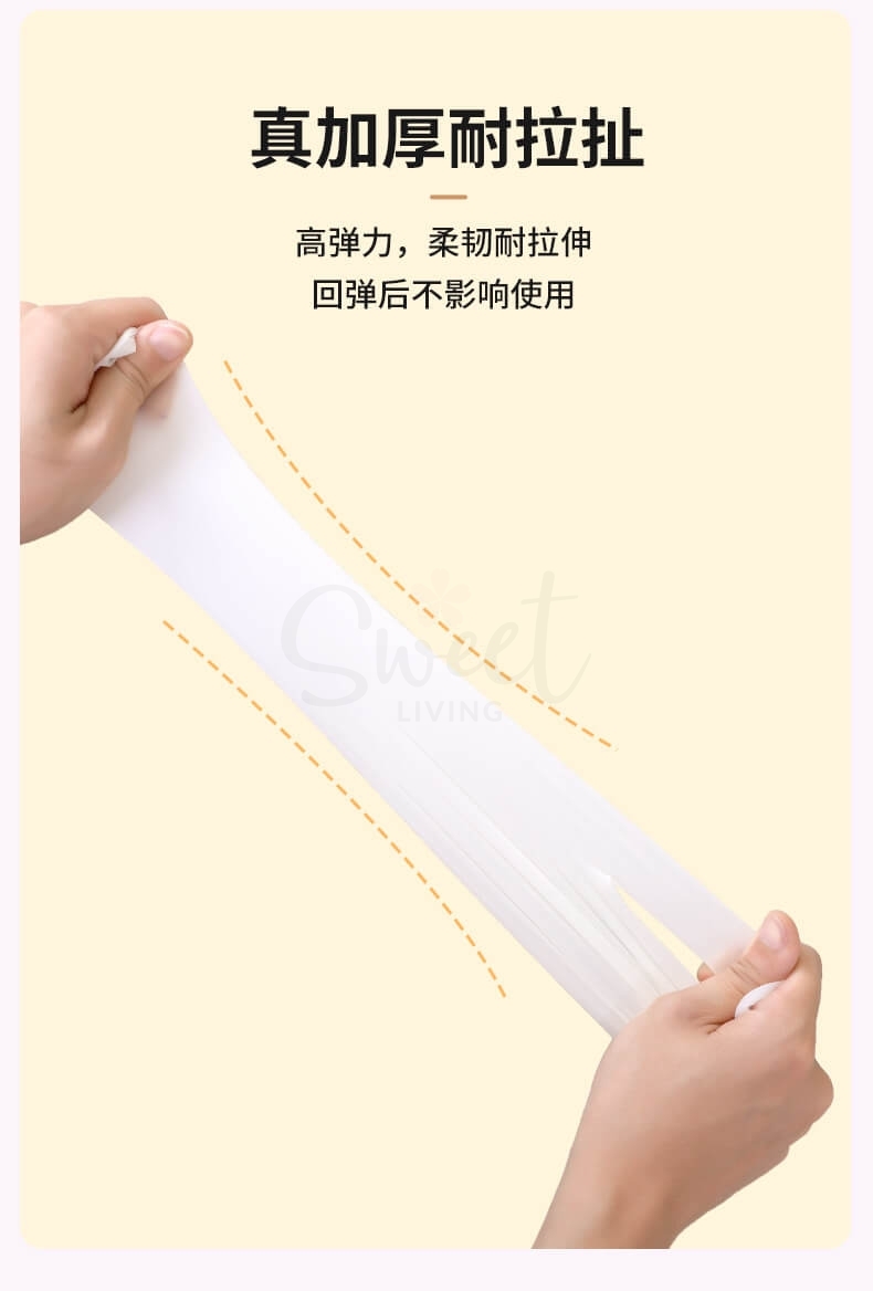 【中国】物以可/UYIKU 家用 厨房手套 丁晴 可重复使用 塑胶手套 方便清洁 多用途  白色 24只装 -  - 3@ - Sweet Living