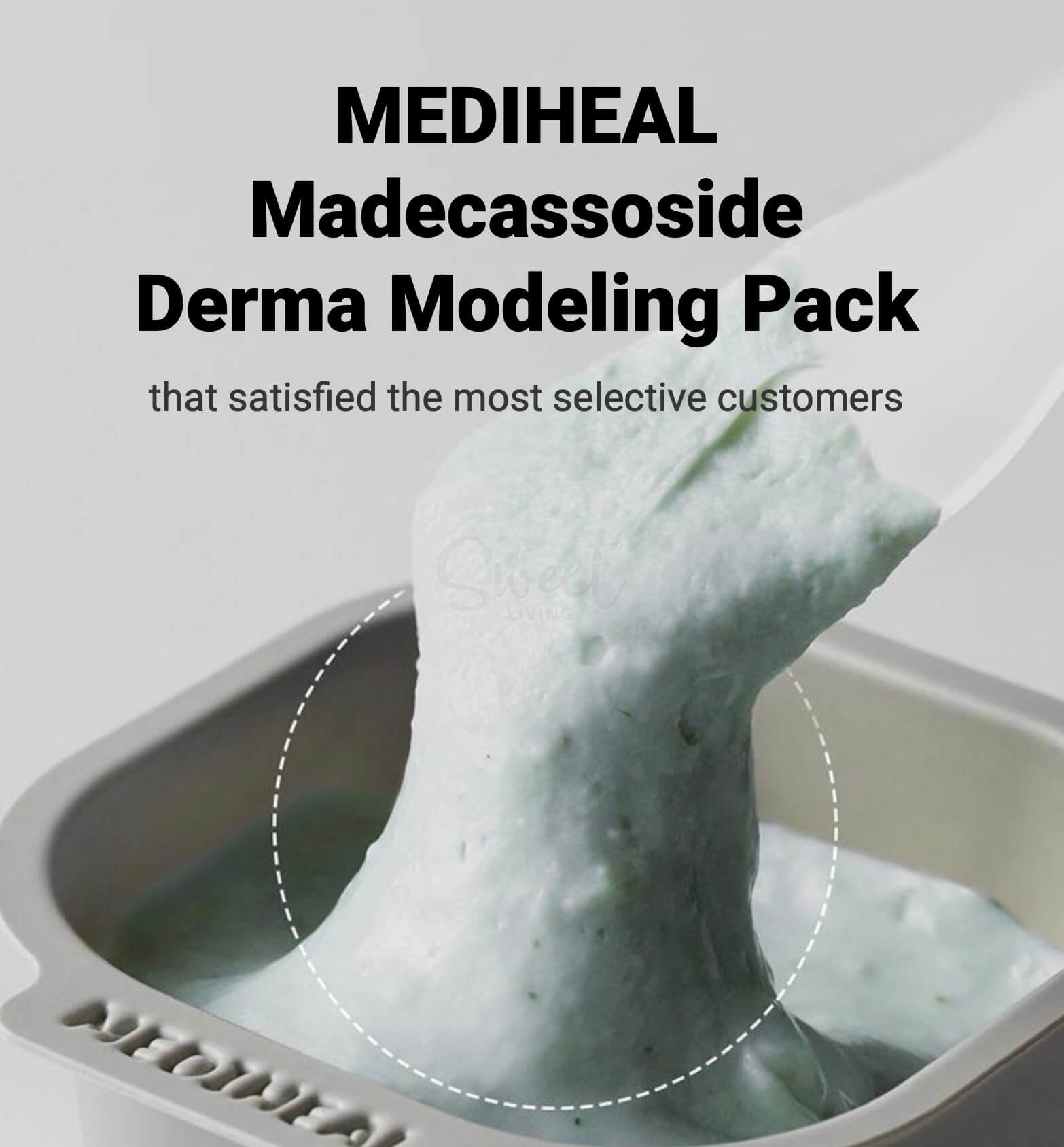 【韩国】Mediheal/克莱斯 Derma Modeling Pack 积雪草 两部曲安瓶舒缓提亮美白泥膜套组/ 单个入 -  - 3@ - Sweet Living