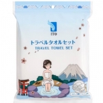 【日本】ITO 艾特柔 珍珠棉柔 一次性浴巾旅行毛巾洗脸巾套裝 (浴巾1枚+面巾2枚) -  - 13    - Sweet Living