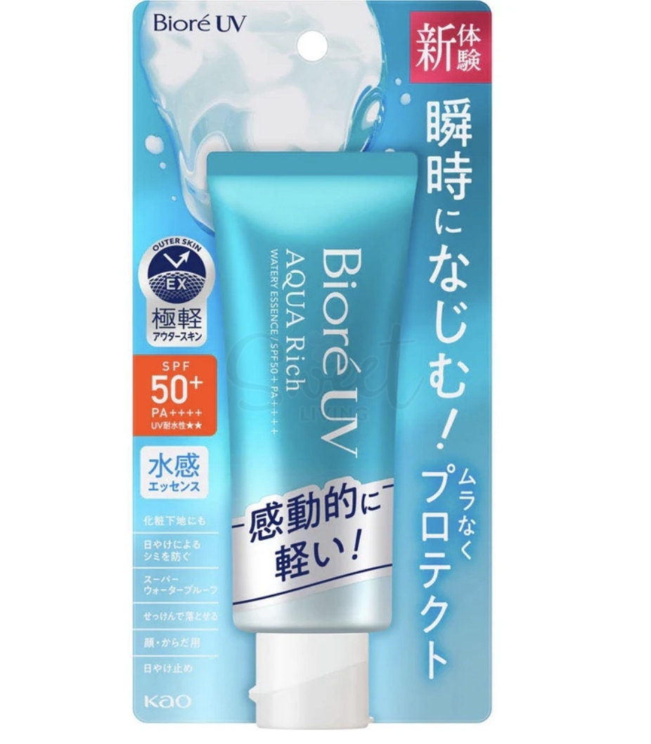 【日本】花王 Kao 碧柔Biore 水活精华防晒 水润保湿防晒霜 新版 Aqua Rich/ Sunblock Lotion（70g） -  - 11@ - Sweet Living