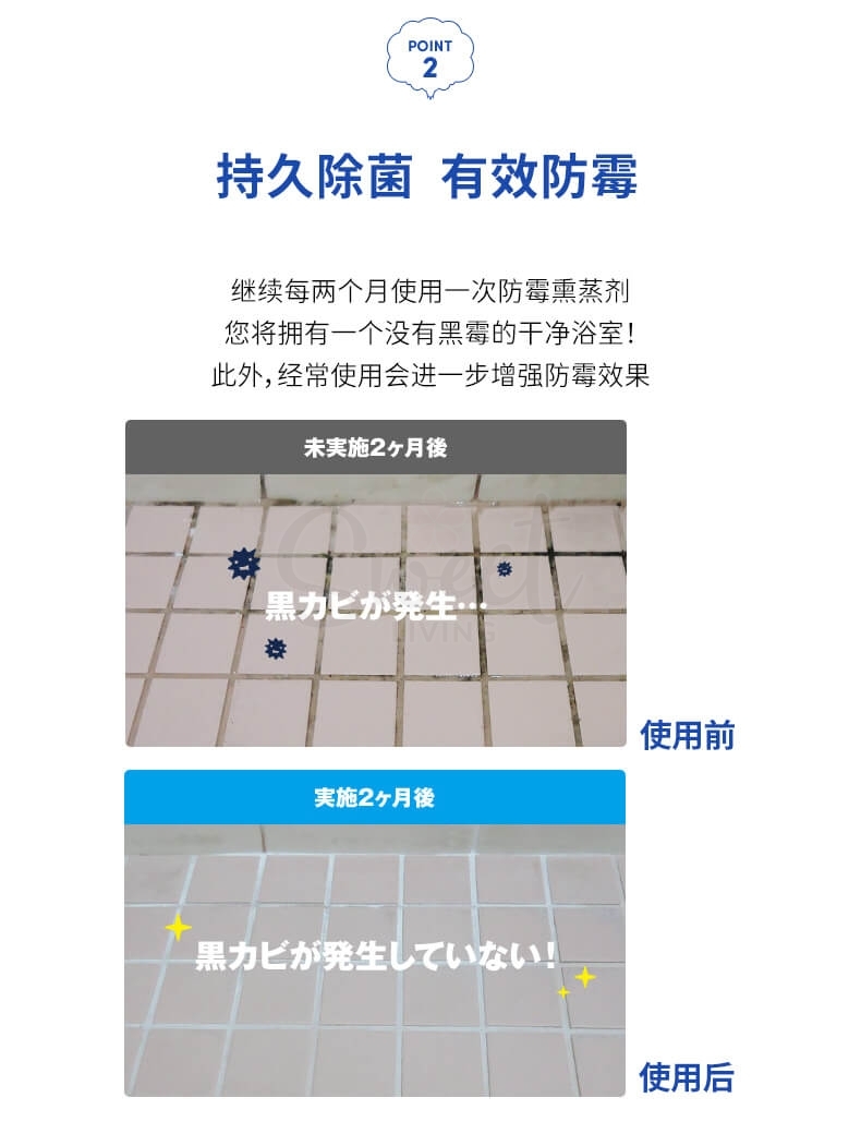 【狮王】LION 银离子浴室除霉防霉烟雾剂 5g -  - @ - Sweet Living